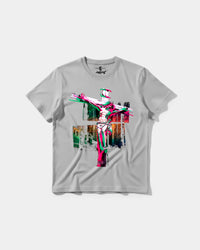 Camiseta Cristo Big Front Regular Basic Gris