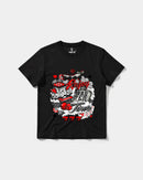 Camiseta Wasting Time 777 Big Front Regular Basic Negro