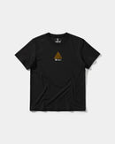 Camiseta Cubica Iluminati Pocket Front Regular Basic Negro