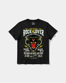 Camiseta Rock And Lover Big Front Regular Basic Negro