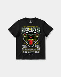 Camiseta Rock And Lover Big Front Regular Basic Negro