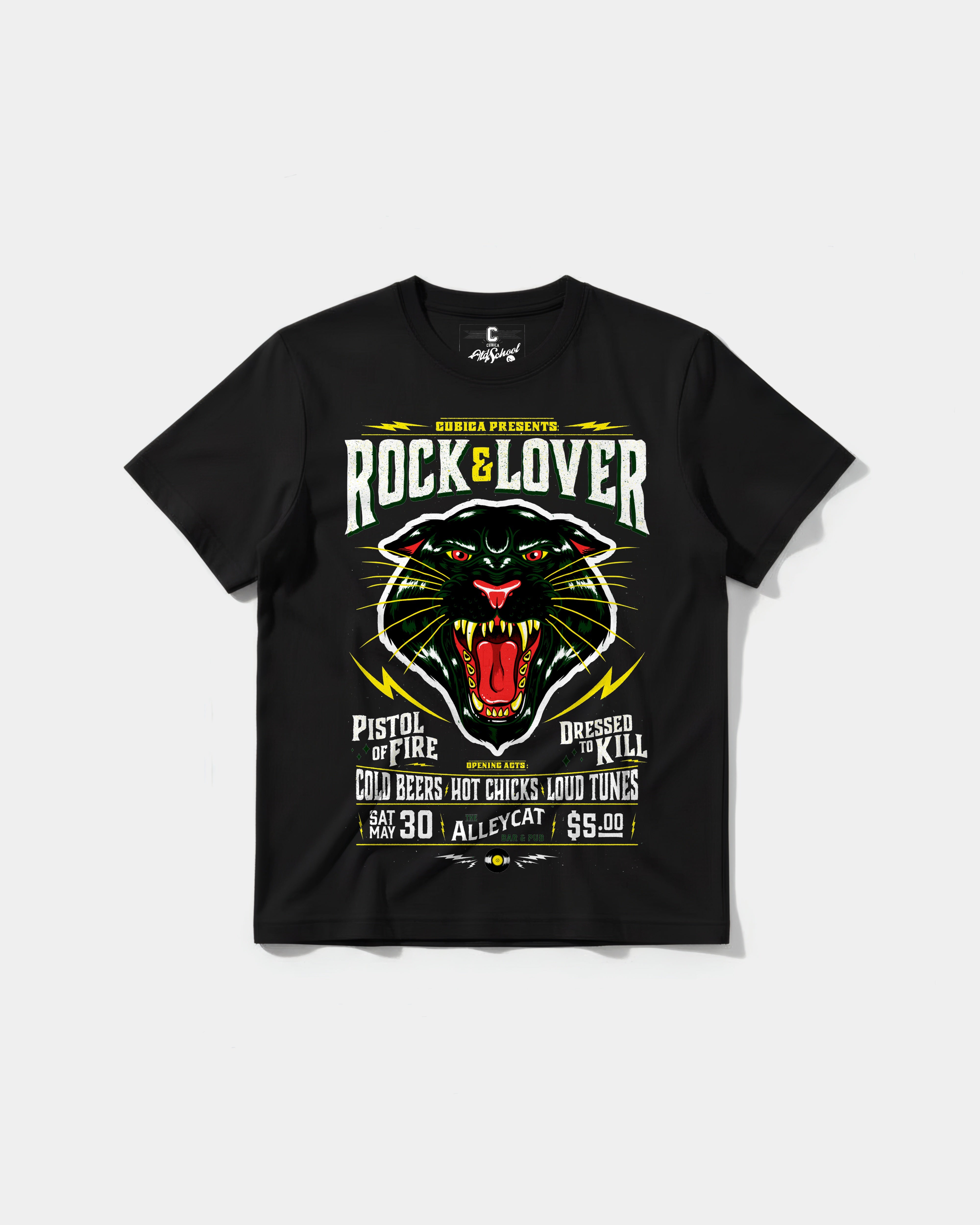 Camiseta Rock And Lover Big Front Regular Basic
