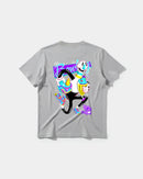 Camiseta Enjoy Sweet Play Big Back Regular Basic Gris