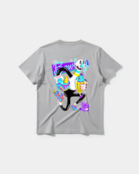 Camiseta Enjoy Sweet Play Big Back Regular Basic Gris
