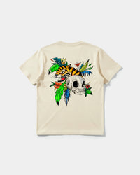 Camiseta Tiger Skull Big Back Regular Basic Beige