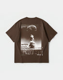 Camiseta Interdimensional Big Back Oversize Basic Marron