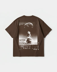 Camiseta Interdimensional Big Back Oversize Basic Marron