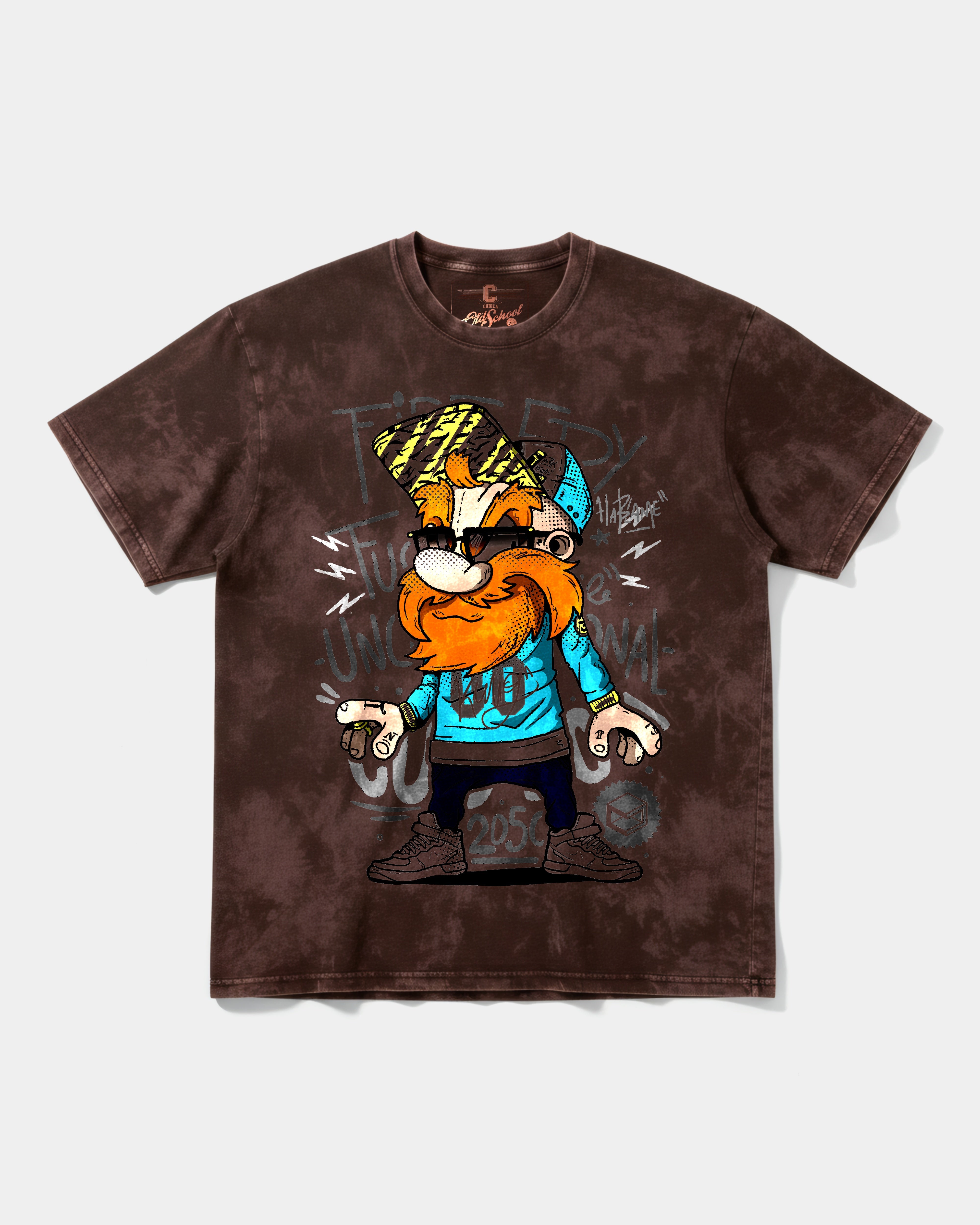 Camiseta Tio Sam White Big Front Oversize Acid