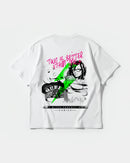 Camiseta Sexy Bitch Big Back Oversize Basic Blanco