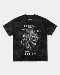 Camiseta Lucky Big Front Oversize Acid Negro