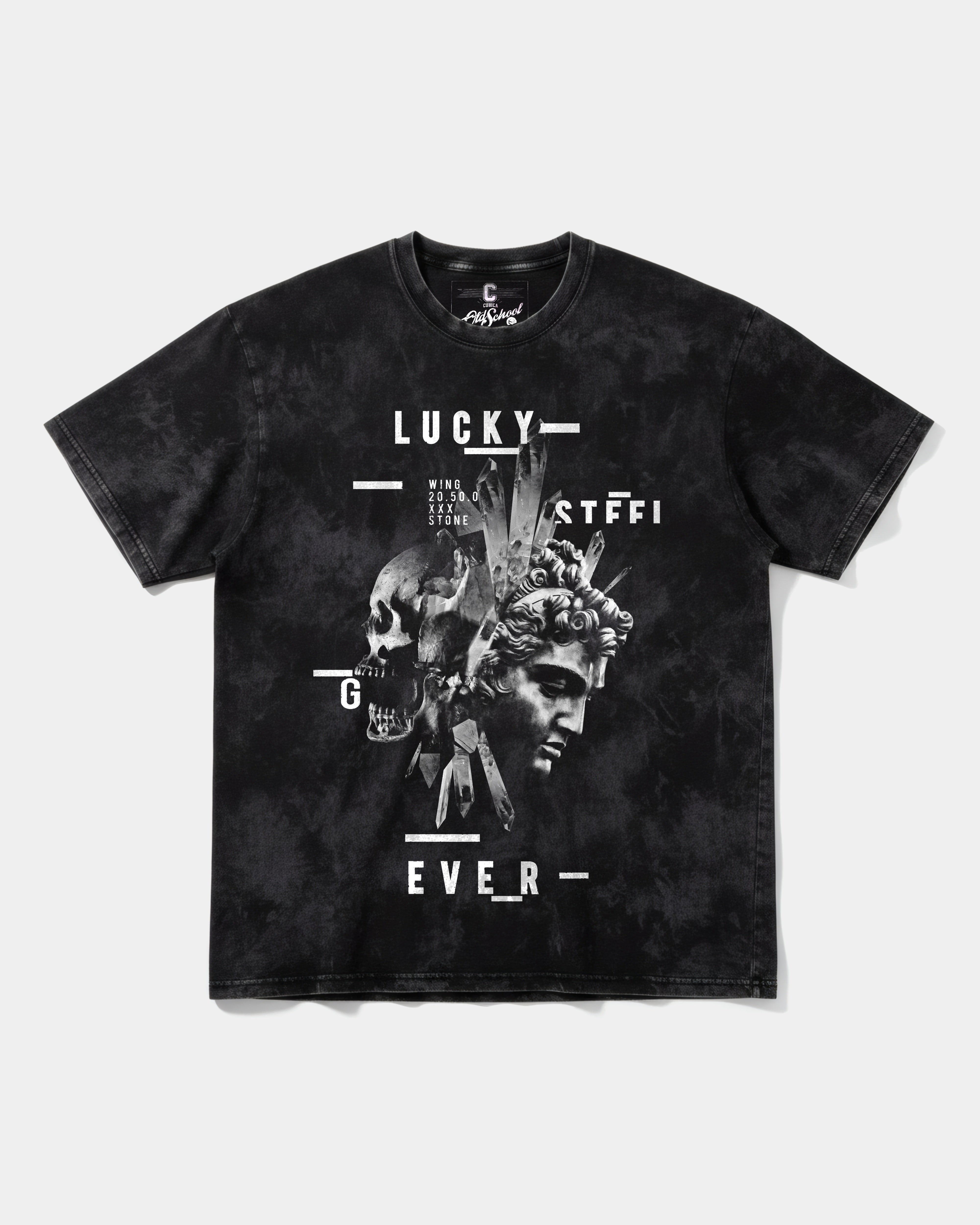 Camiseta Lucky Big Front Oversize Acid
