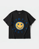 Camiseta Siempre Sonrie Pocket Front Oversize Basic Negro