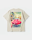 Camiseta Enjoy The World Big Back Oversize Basic Beige