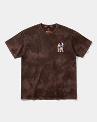 Camiseta Robot Girl Pocket Front Oversize Acid Marron