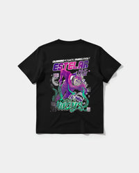 Camiseta Cubica Estelar Big Back Regular Basic Negro