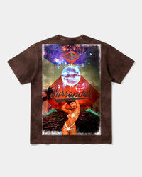 Camiseta Surrender Big Back Oversize Acid Marron