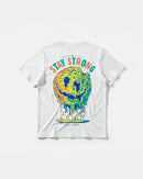 Camiseta Siempre Sonrie Pocket Front Regular Basic Blanco