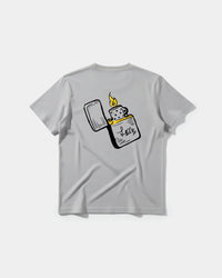 Camiseta Candela Big Back Regular Basic Gris