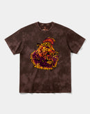 Camiseta Punk Leopard Big Front Oversize Acid Marron