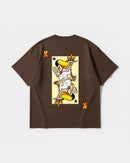 Camiseta King S Cocktail Big Back Oversize Basic Marron