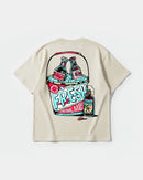 Camiseta Fresh Drink White Pocket Front Oversize Basic Beige