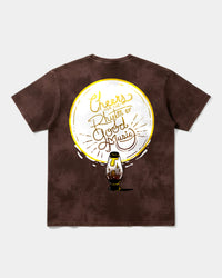 Camiseta Cheers Good Music Big Back Oversize Acid Marron