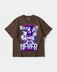 Camiseta Warrior Big Front Oversize Basic Marron