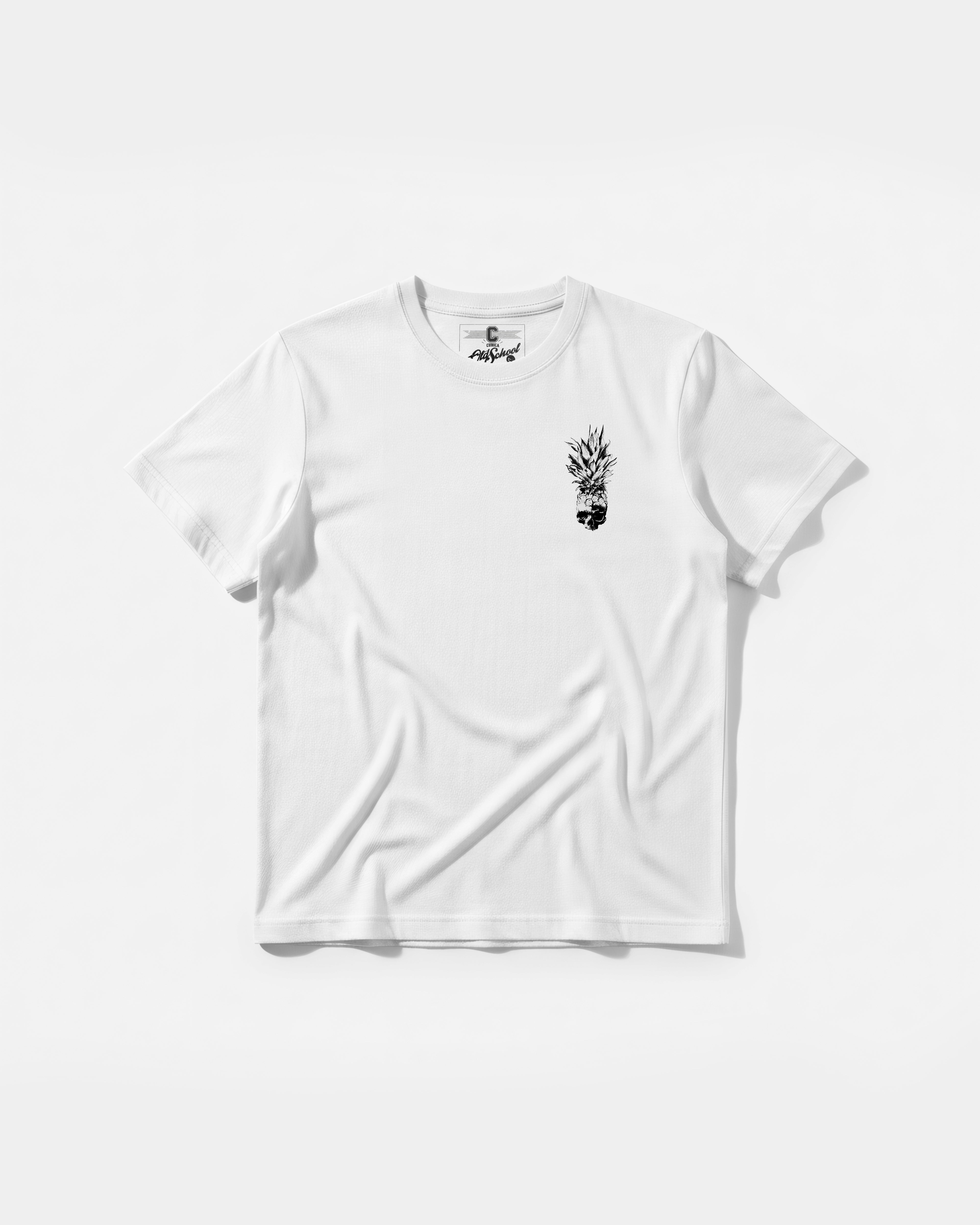 Camiseta Piña Calavera Pocket Front Regular Basic