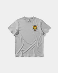 Camiseta Leopard Pocket Front Regular Basic Gris