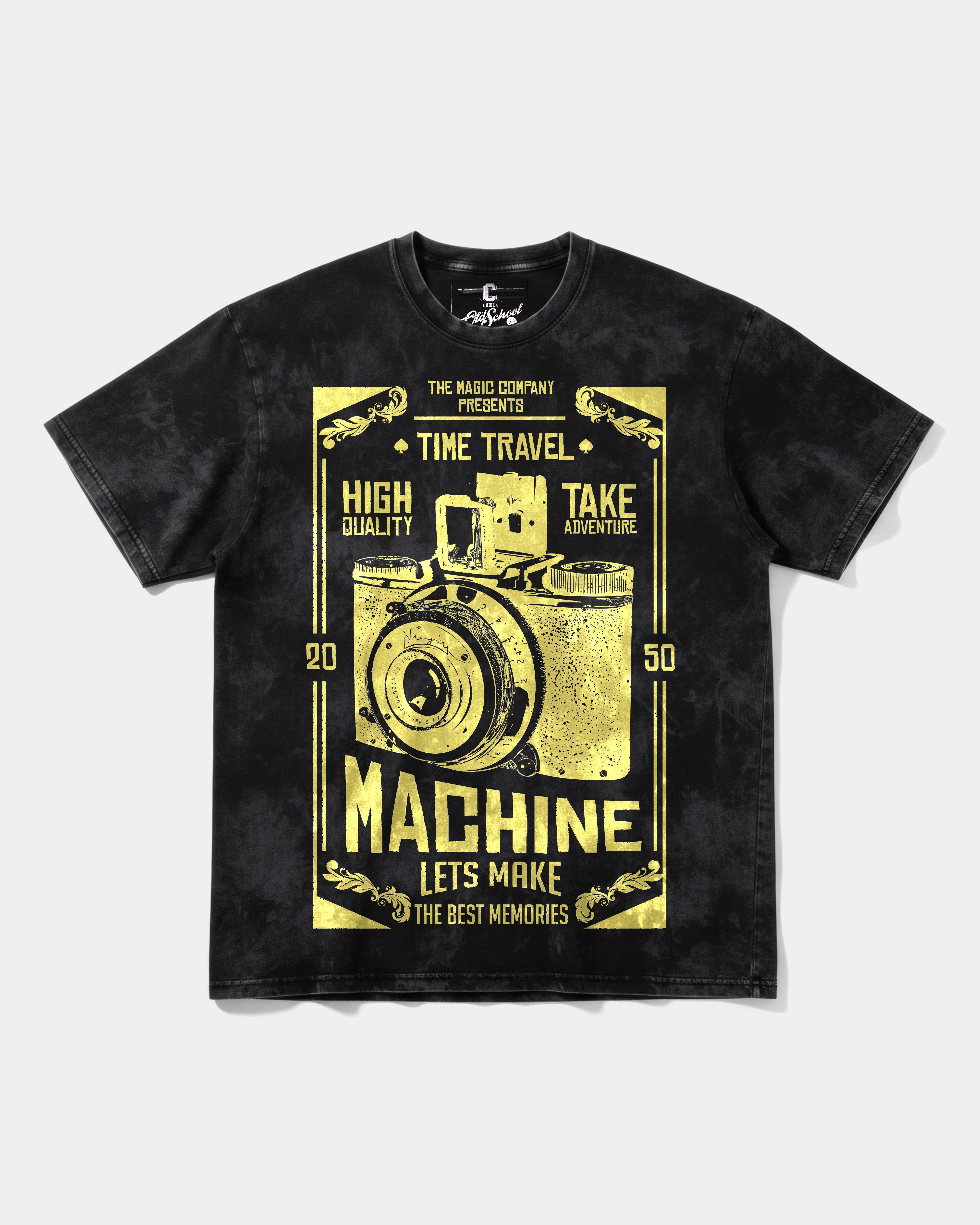 Camiseta Machine Photo Big Front Oversize Acid