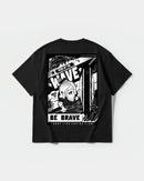Camiseta Hero Of The Wave Big Back Oversize Basic Negro