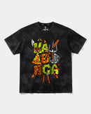 Camiseta Kawabonga Big Front Oversize Acid Negro