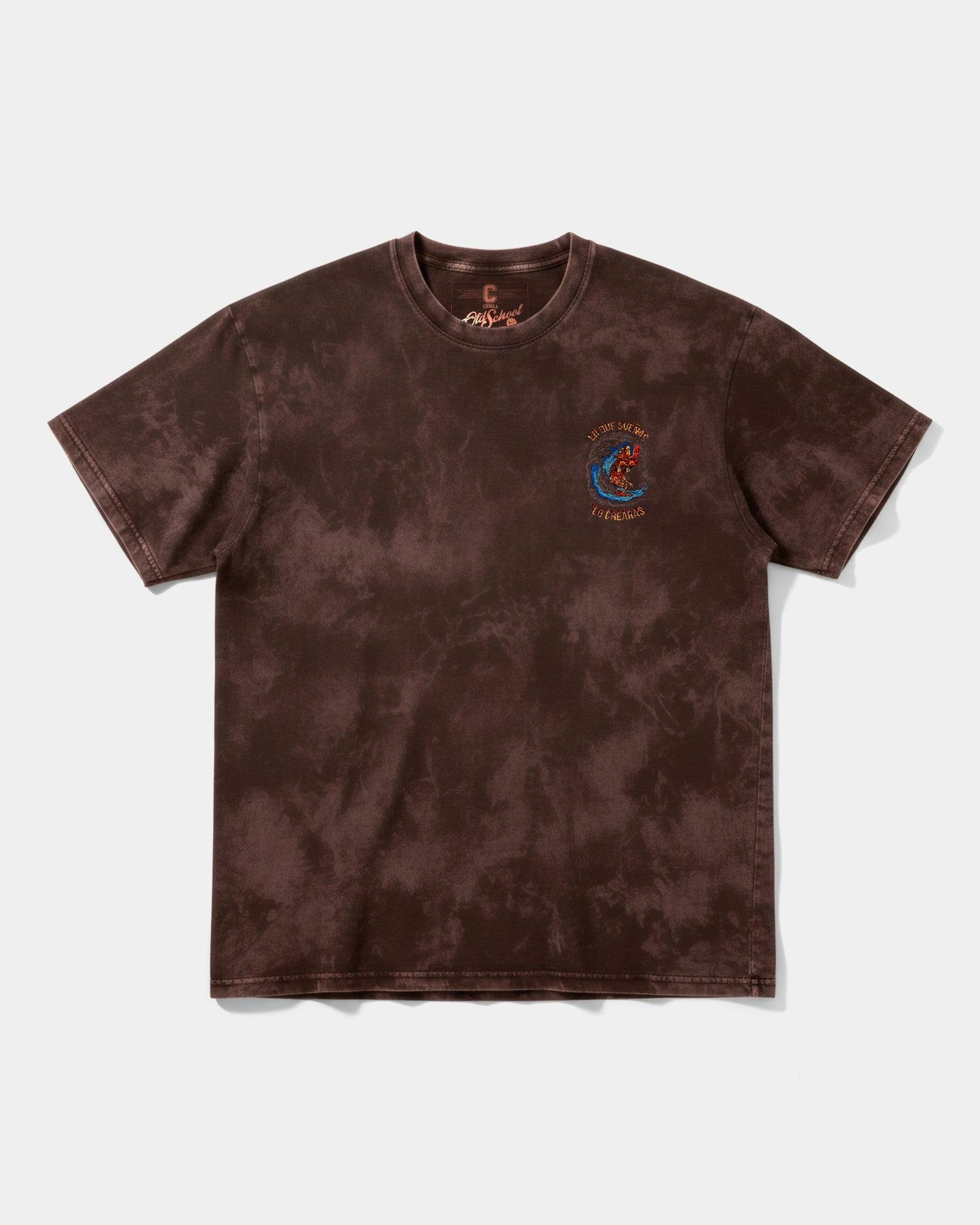 Camiseta Pizza Surf Big Front Oversize Acid Marron
