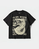Camiseta We Are Beasts White Big Front Oversize Basic Negro