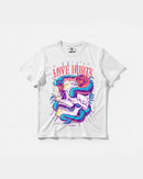 Camiseta Cubica Love Hurts Big Regular Blanco