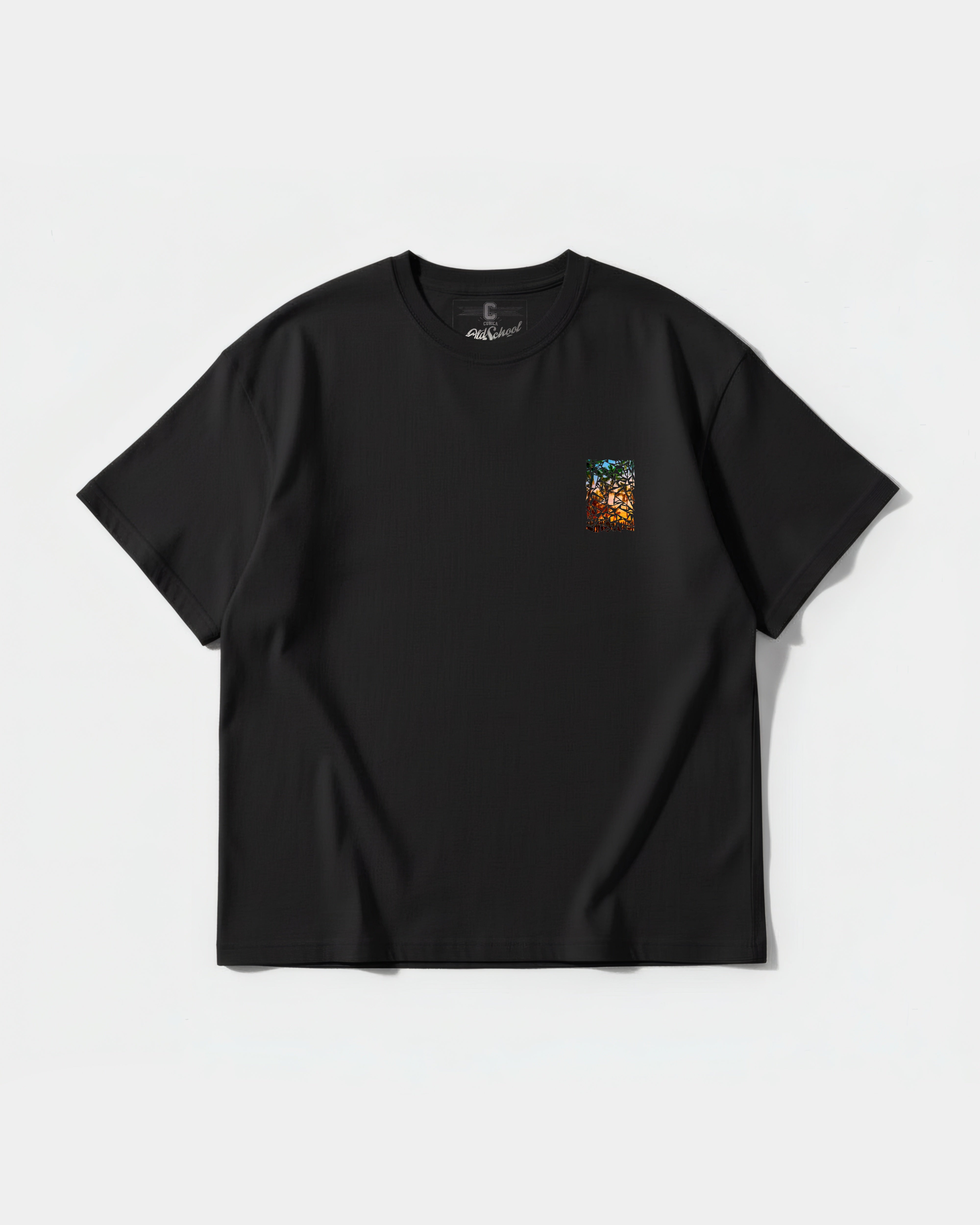 Camiseta Crystal Beach Pocket Front Oversize Basic