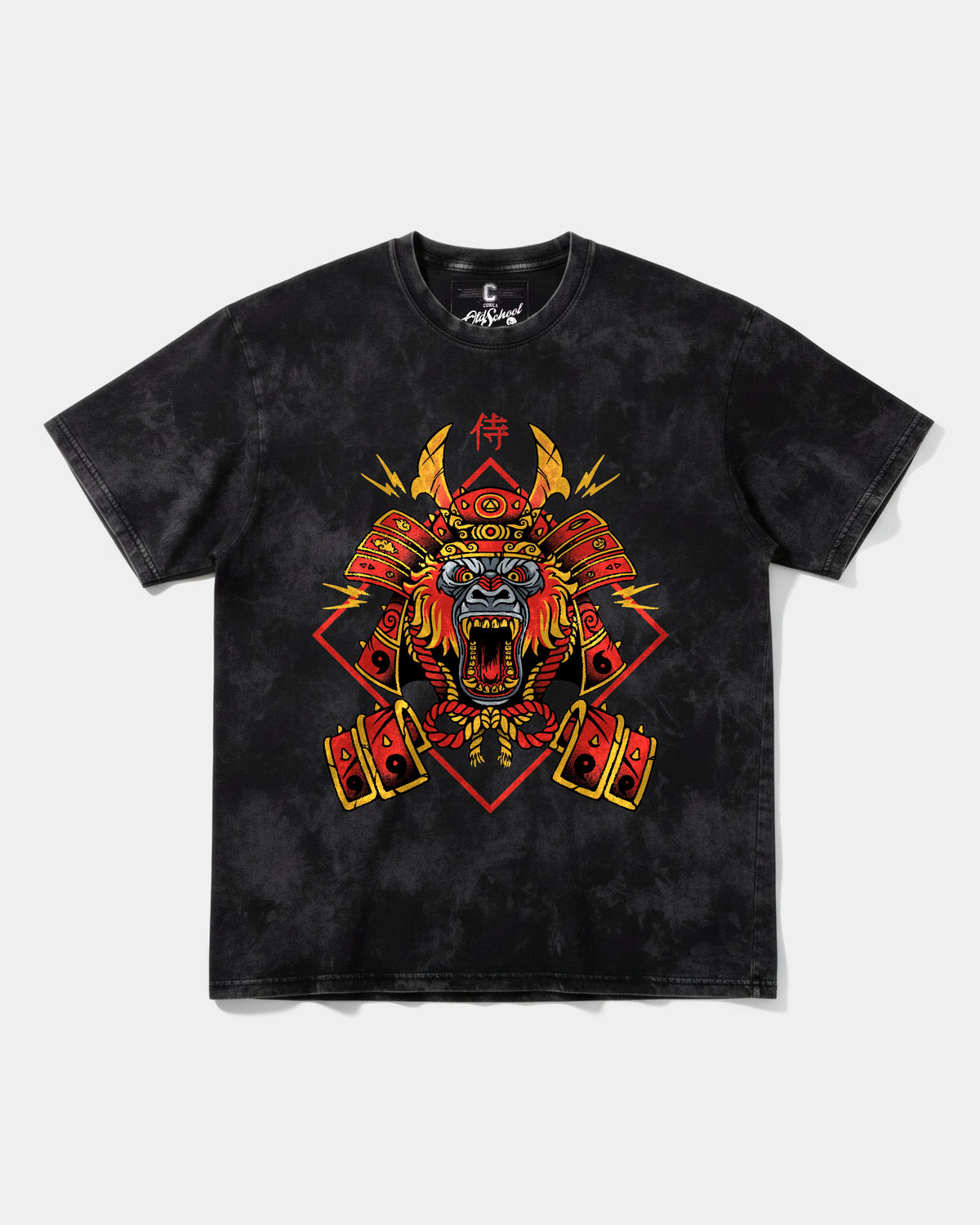 Gorilla Samurai Big Front Oversize Acid T-Shirt