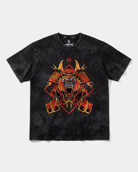 Camiseta Gorilla Samurai Big Front Oversize Acid Negro