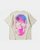 Camiseta Space Skull Big Back Oversize Basic Beige