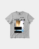 Camiseta Traveling In The Sky Big Front Regular Basic Gris