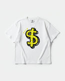 Camiseta Money Money Big Front Oversize Basic Blanco
