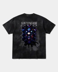 Camiseta Cubica Space Big Back Oversize Acid Negro