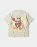 Camiseta Party Now Pocket Front Oversize Basic Beige