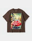 Camiseta Enjoy The World Big Front Oversize Basic Marron