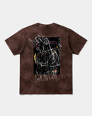 Camiseta Cubica Grateful Big Back Oversize Acid Marron