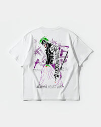 Camiseta Joker Yakuza White Big Back Oversize Basic Blanco