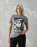 Modelo mide 1,64m y usa talla S