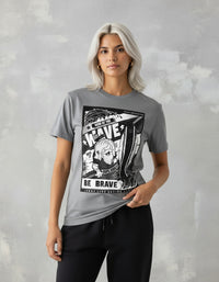 Modelo mide 1,64m y usa talla S