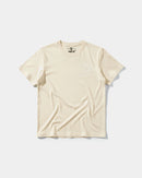 Camiseta Motor Heart White Pocket Front Regular Basic Beige
