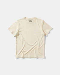 Camiseta Motor Heart White Pocket Front Regular Basic Beige